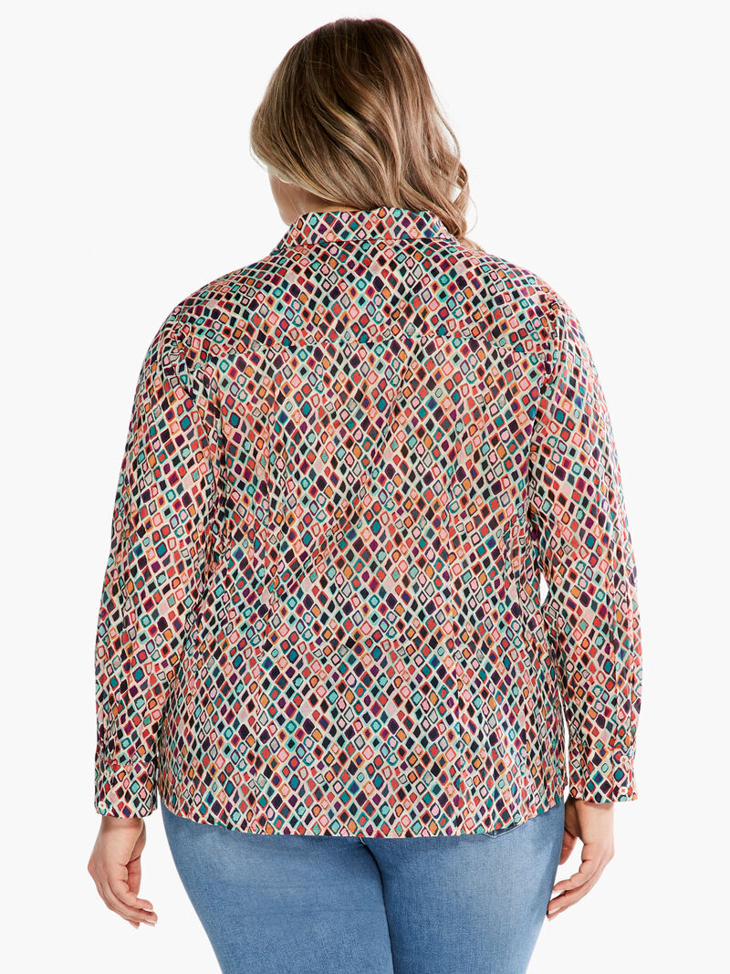 Woman Wears Beach Glass Crinkle Shirt image number 2