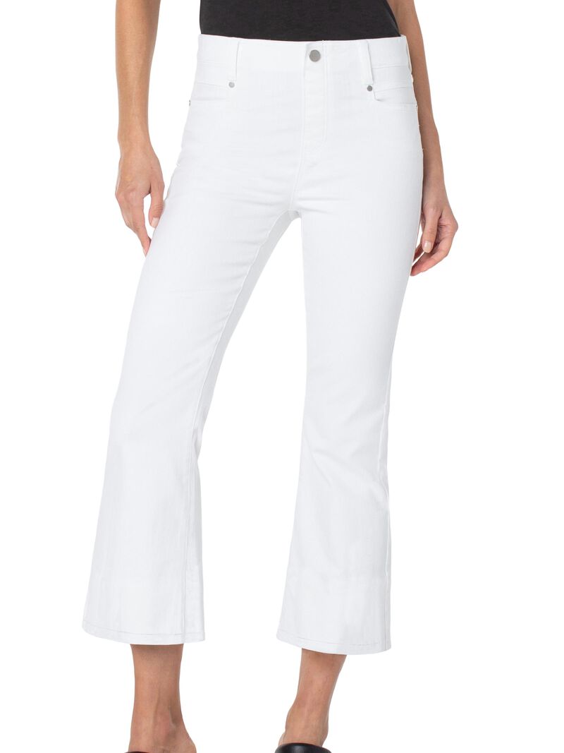 Woman Wears Liverpool - Gia Glider Crop Flare Cut Hem image number 0