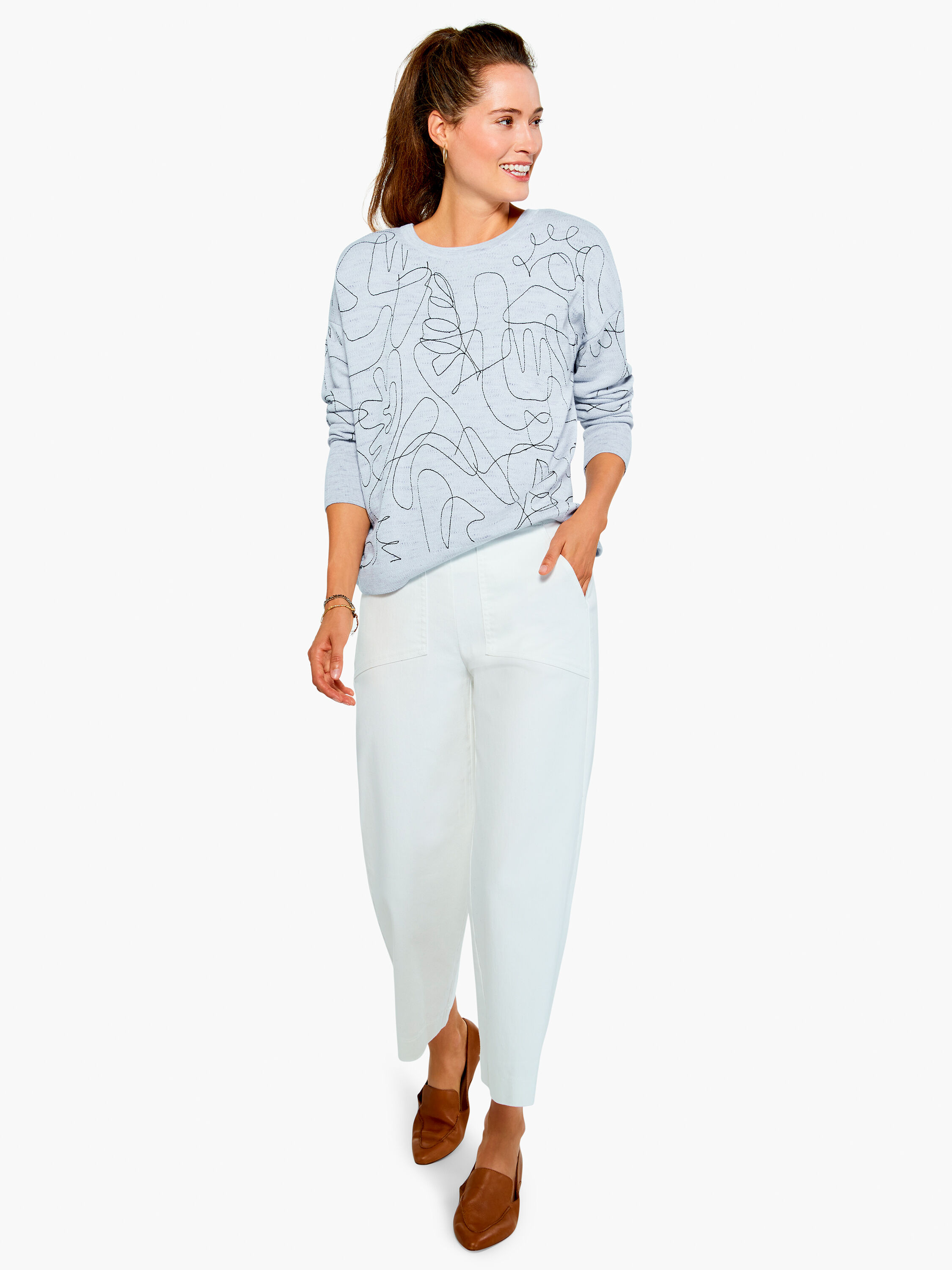 All Day Slim Wide Crop Pant NIC ZOE