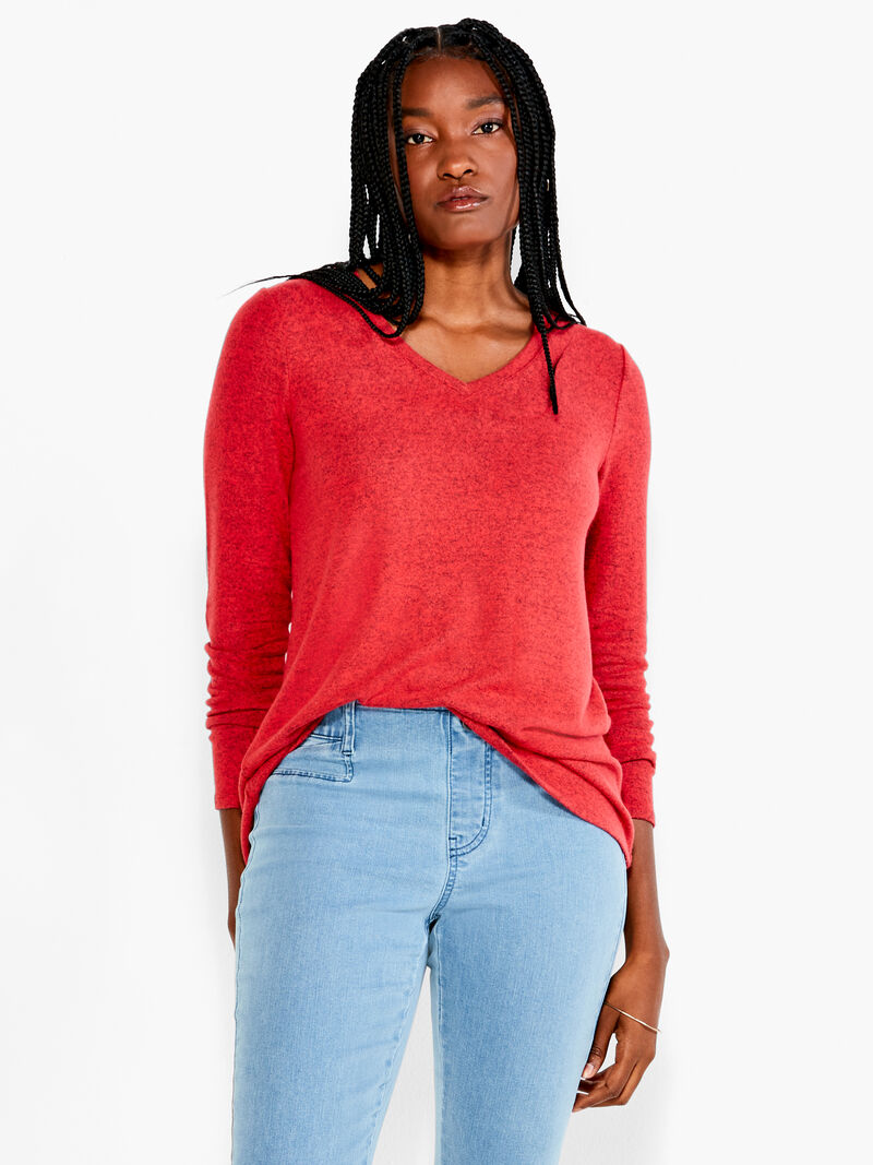 Woman Wears NZT Sweet Dreams V Tee image number 0