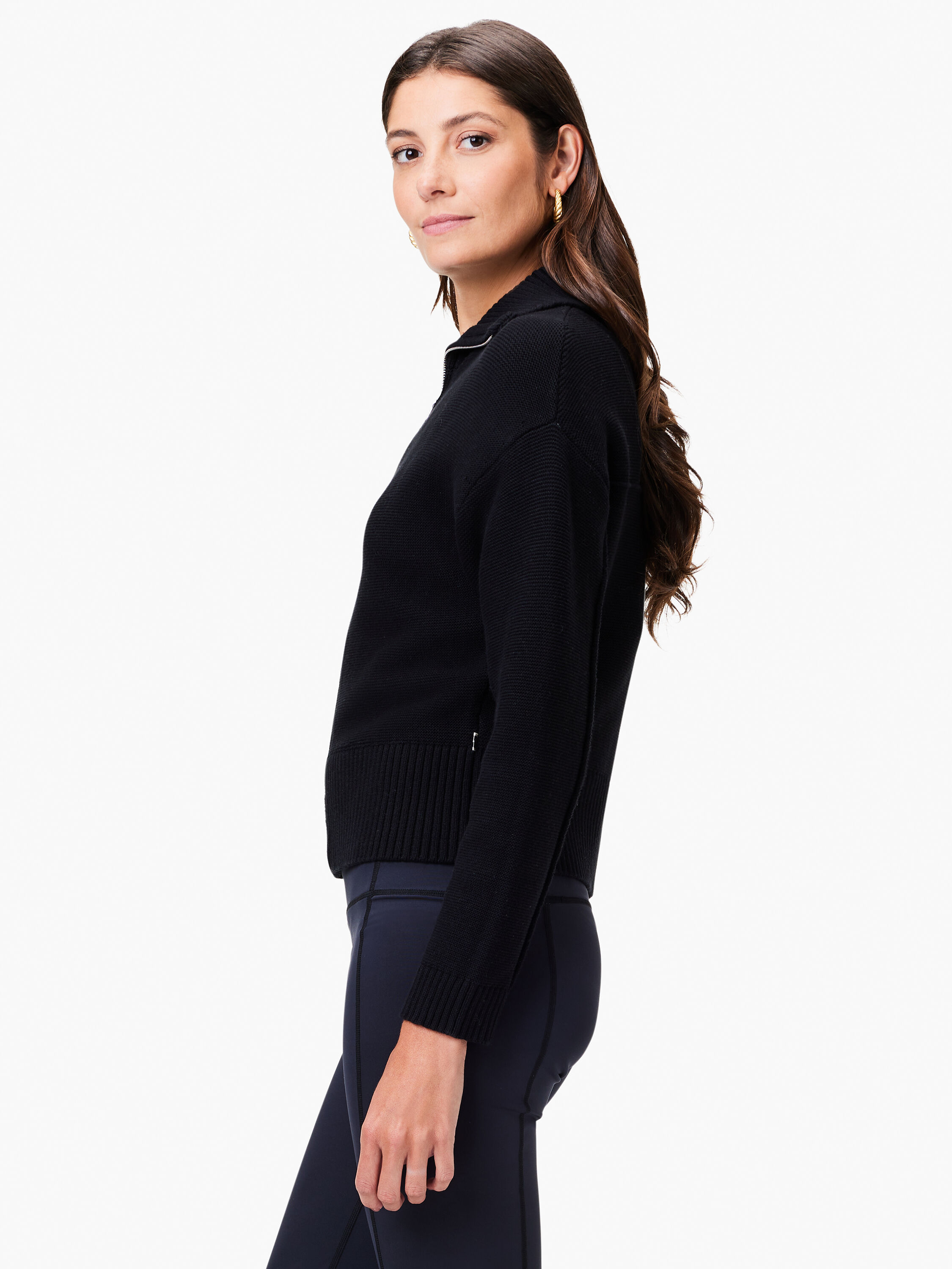 Zip Front Sweater Jacket NIC ZOE