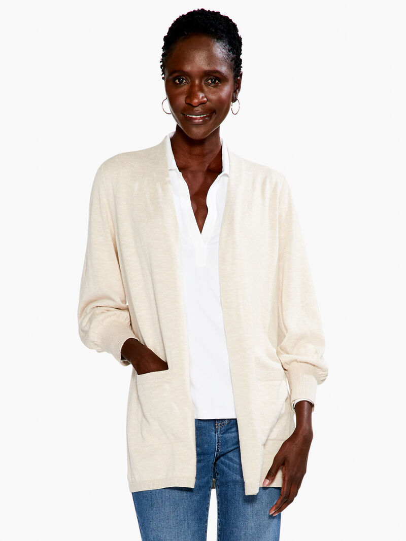 Woman Wears Coffee Run Cardigan image number 0