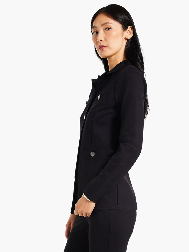 Woman Wears Ponte Knit Jacket image number 1