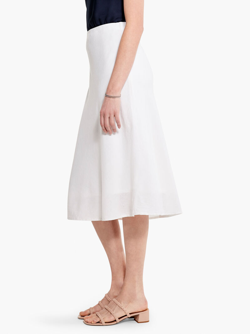 Woman Wears Rumba Linen Slip Skirt image number 2