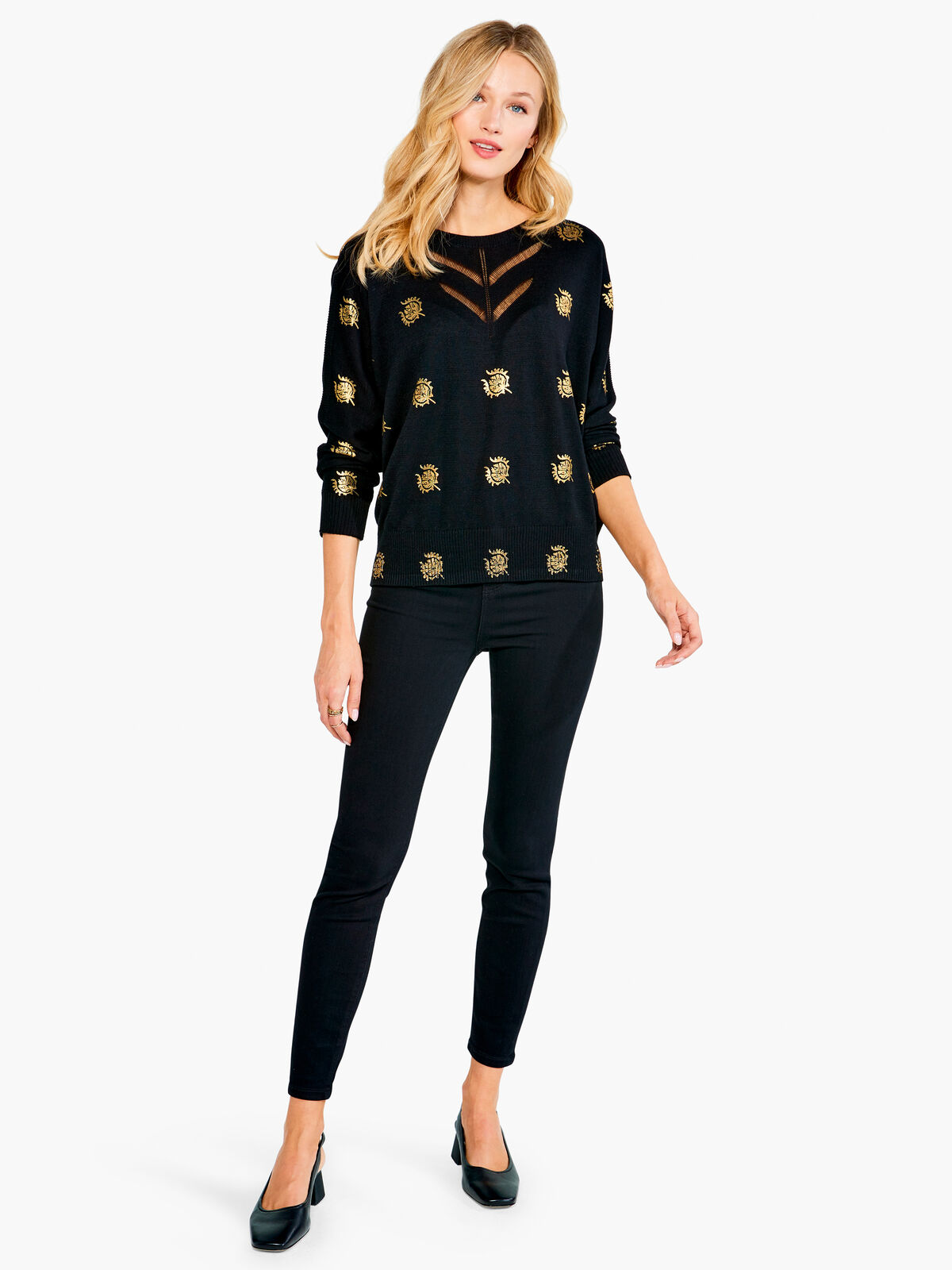 Night Out Foil Sweater