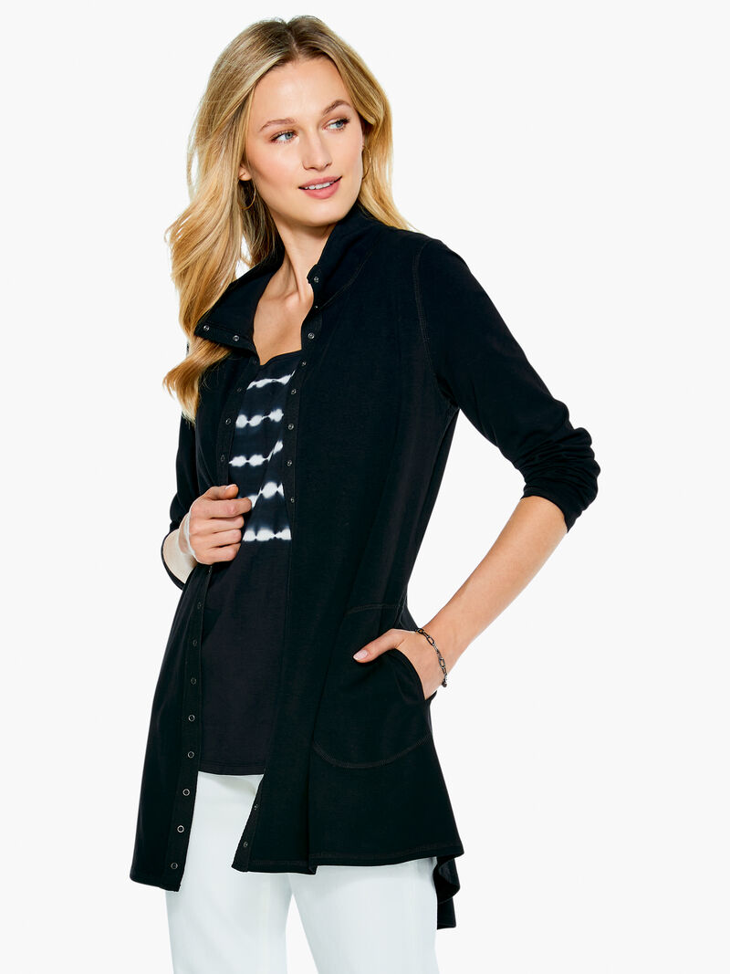 
                    Perfect Knit Snap Jacket