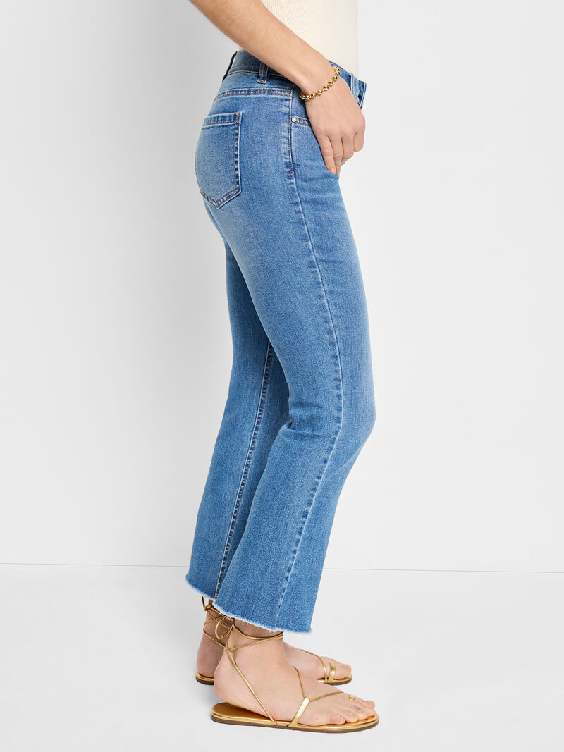 Woman Wears 26" Boardwalk Demi-Boot Jeans image number 2