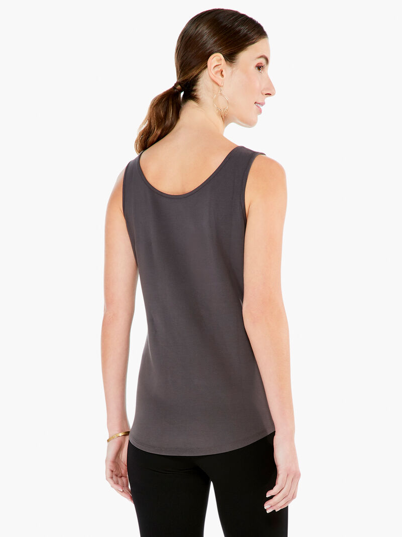 Woman Wears Shirt Tail Perfect Tank image number 2