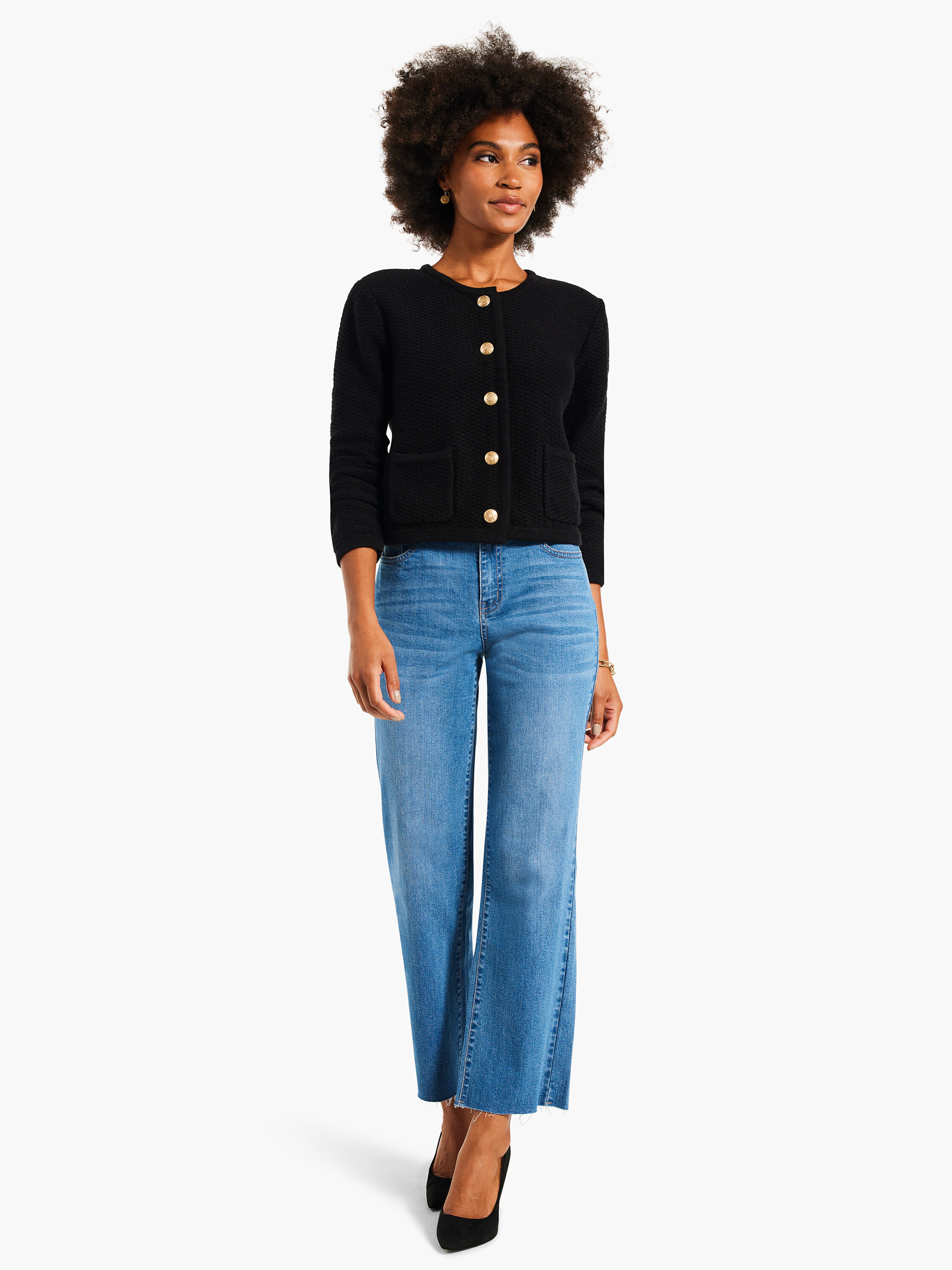 Jeans hotsell sweater jacket