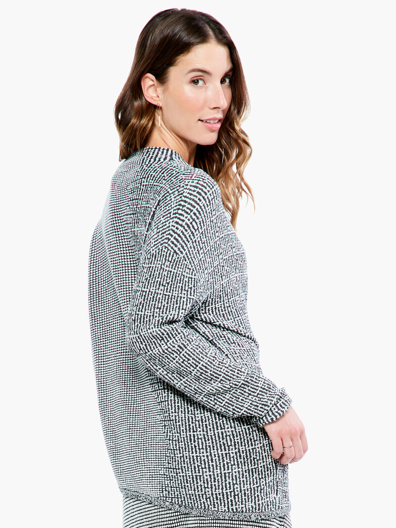 Woman Wears Pixel Knit Sweater image number 2