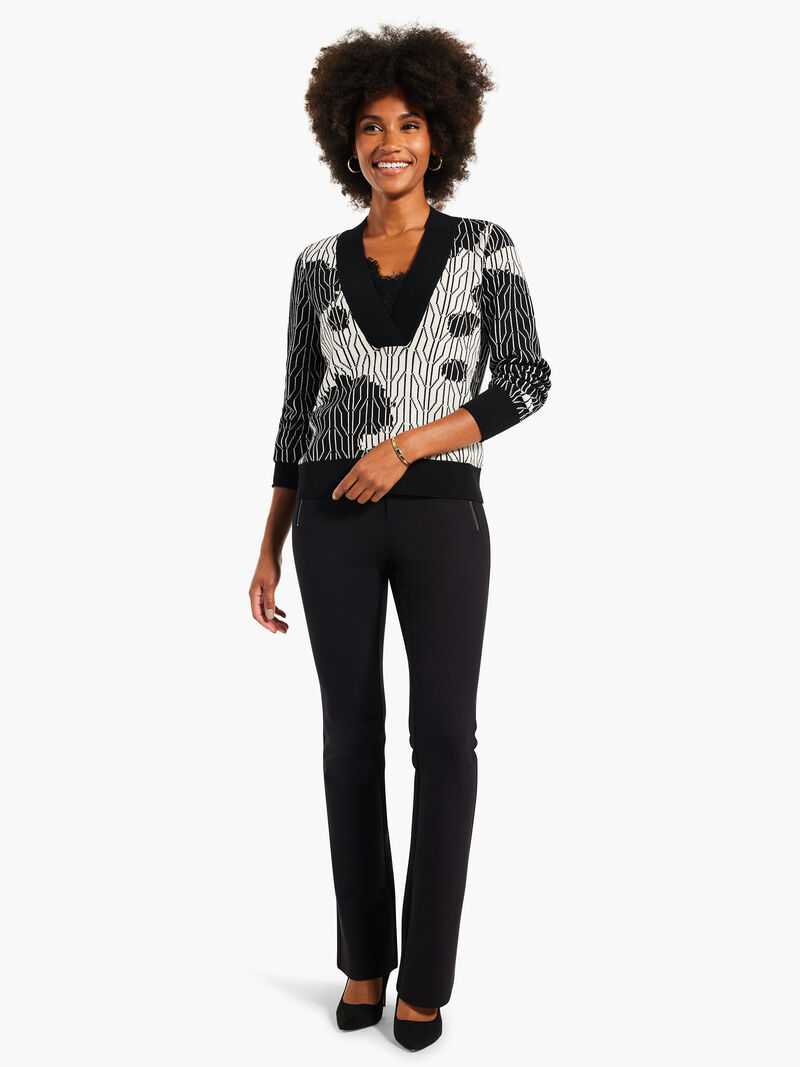 Woman Wears Deep Dive Dusk Sweater image number 3