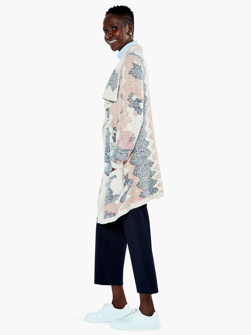 Woman Wears Horizon Hues Cardigan image number 1