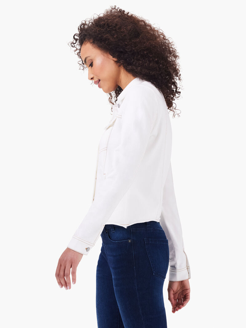 Woman Wears NZT Denim Look Jacket image number 3