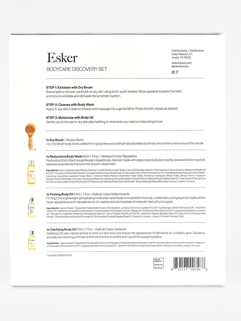 Woman Wears Esker - Bodycare Discovery Set image number 1