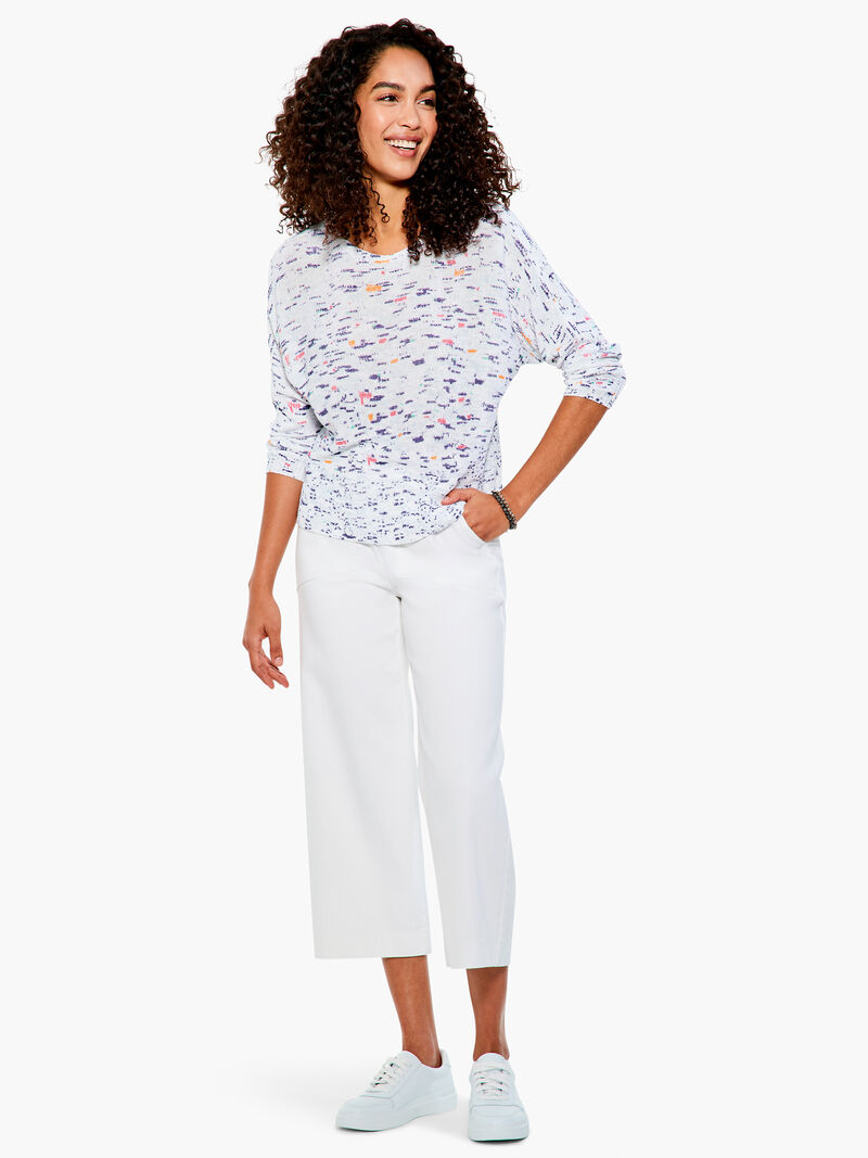 Woman Wears Spring Skies Sweater image number 3
