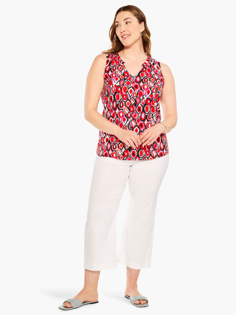 Woman Wears Geo Pane Tank image number 3