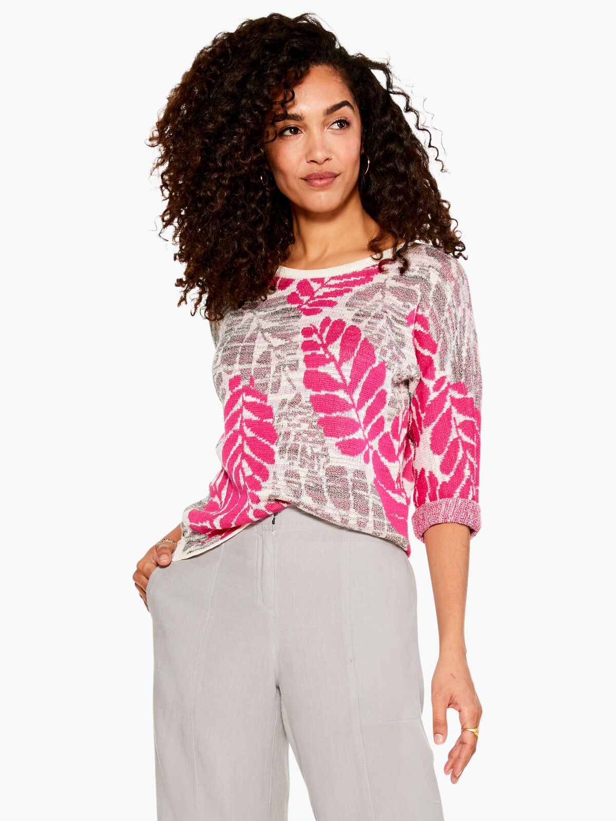 Sunset Stems Sweater