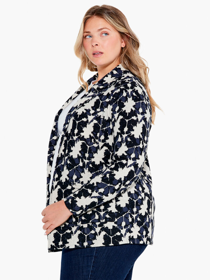 Mosaic Mix Knit Blazer