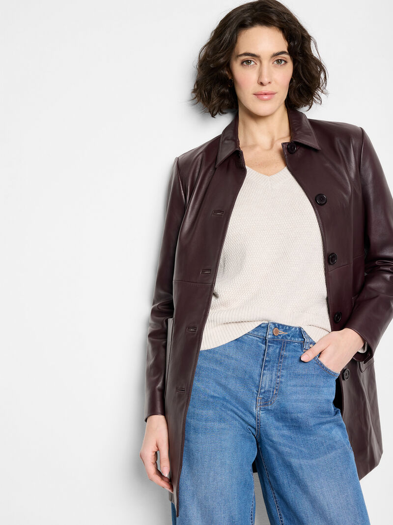 Leather Car Coat