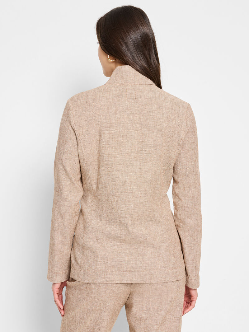 Woman Wears Linen Cotton Ava Blazer image number 3