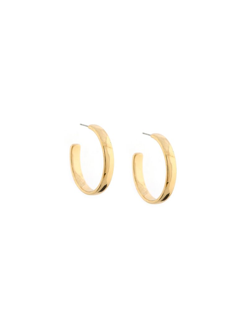 Woman Wears Marlyn Schiff Hoop Earrings image number 0