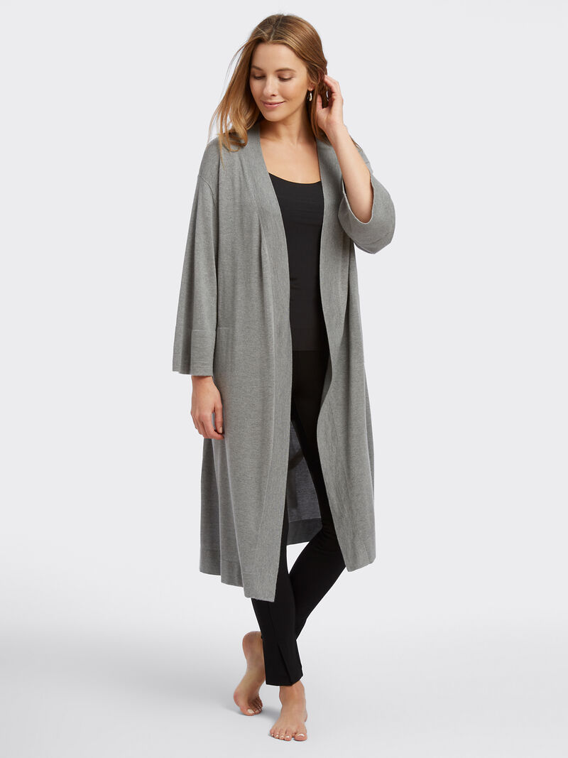 Woman Wears Naadam Cashmere Blend Robe image number 3