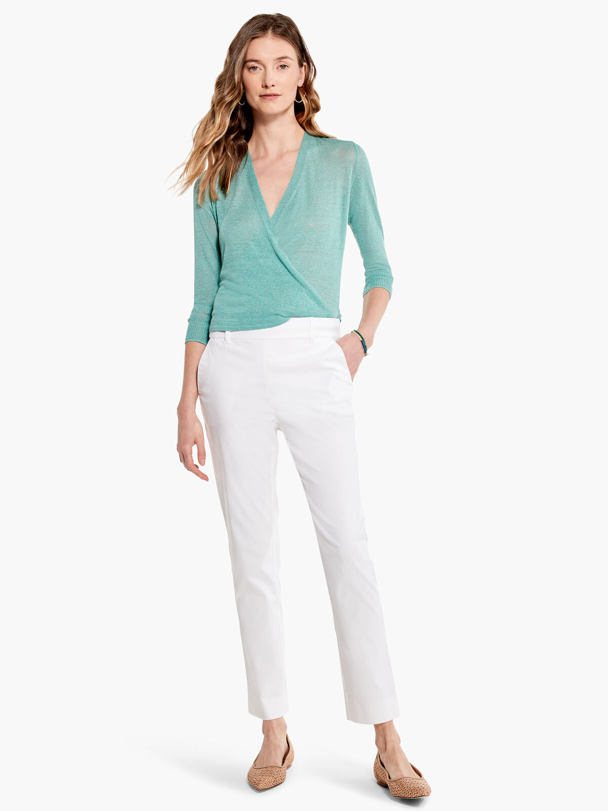 Polished Wonderstretch Straight Ankle Pant