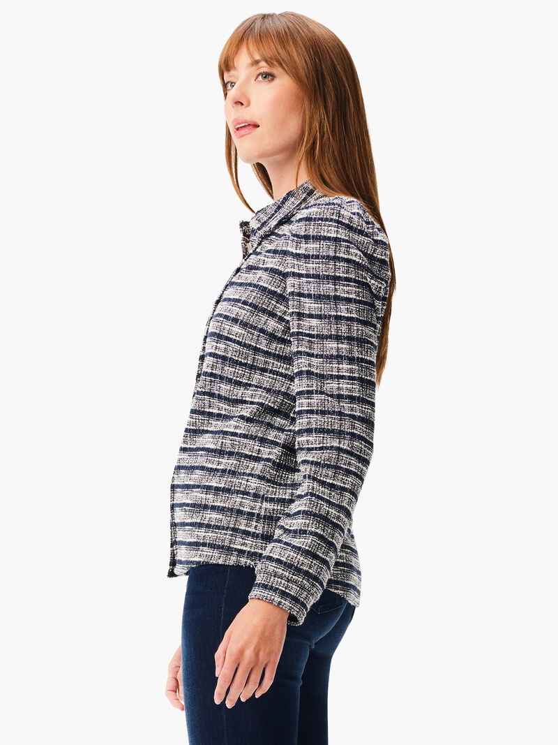 Girlfriend Plaid Knit Jacket
