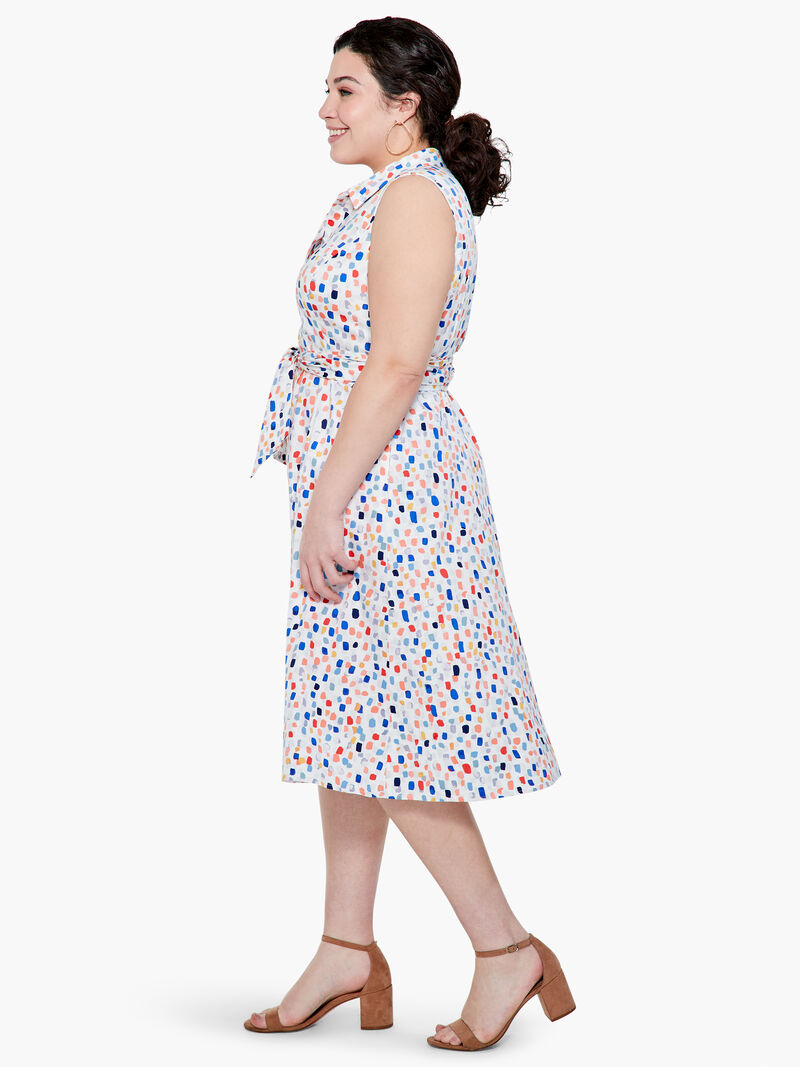 Woman Wears Seaglass Shirt Dress image number 1