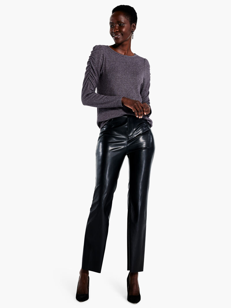Woman Wears Cozy Rib Top image number 3