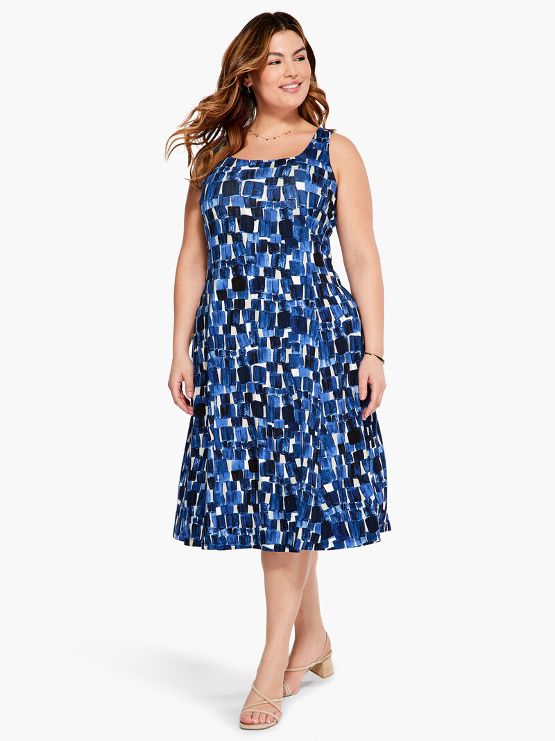 Woman Wears Artist Blocks Dress image number 0