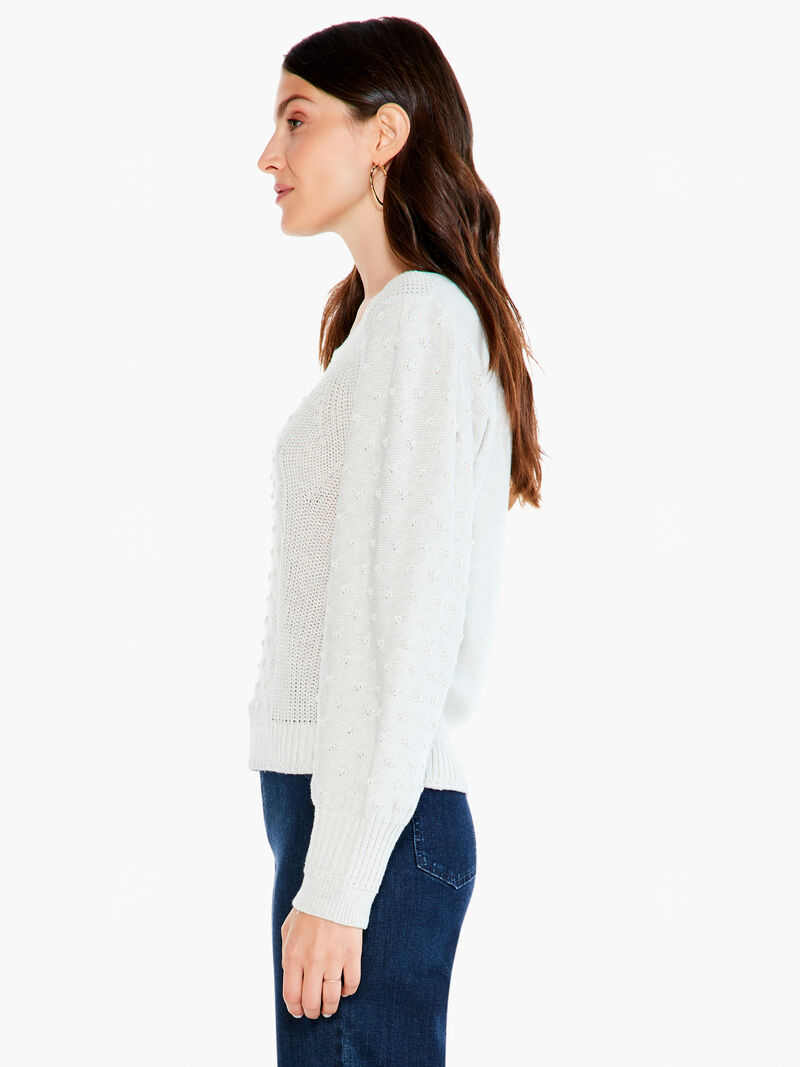 Woman Wears Bobble Sweater image number 1