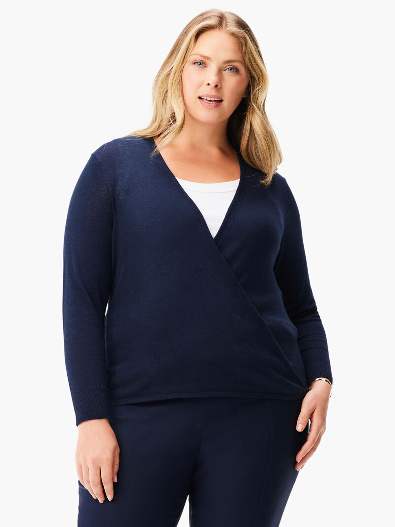 Woman Wears All Year 4-Way Cardigan image number 3