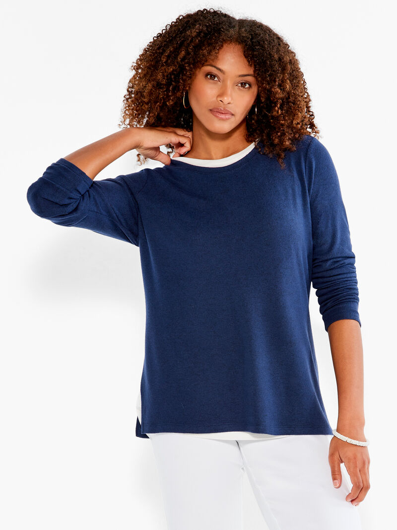 Woman Wears NZT Sweet Dreams Long Sleeve Double Layer Tee image number 0