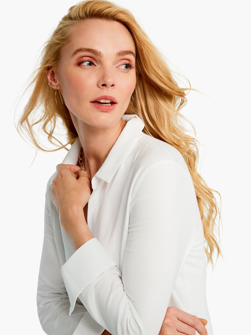 Woman Wears Essential Shirt Layer image number 0