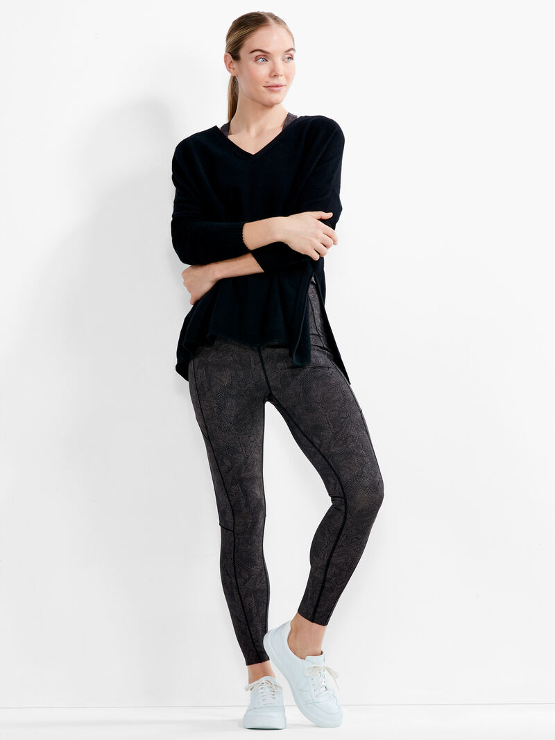 Woman Wears Cool Down Side Slit Sweater image number 3