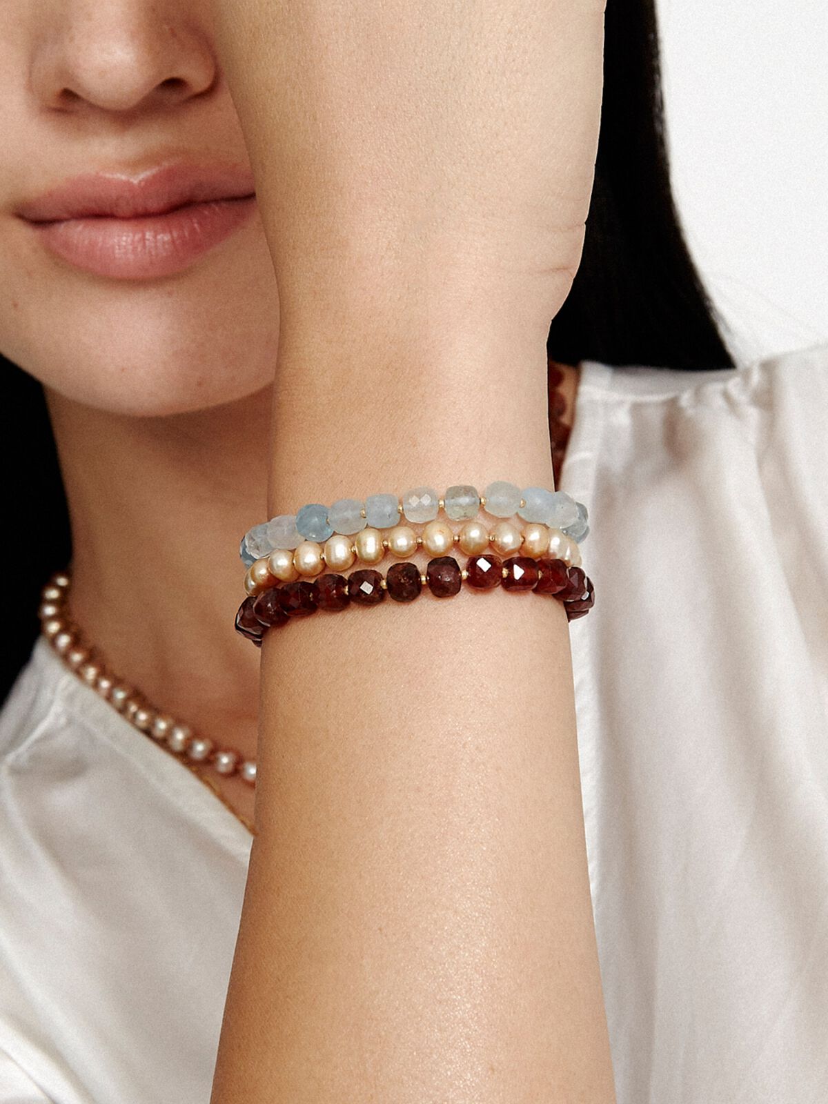 Chan Luu - Multi Stone And Pearl Wrap