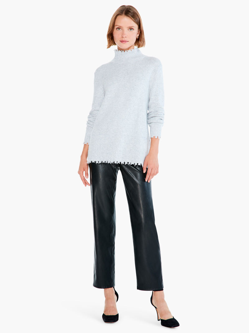 Woman Wears Cozy Up Turtleneck Sweater image number 3