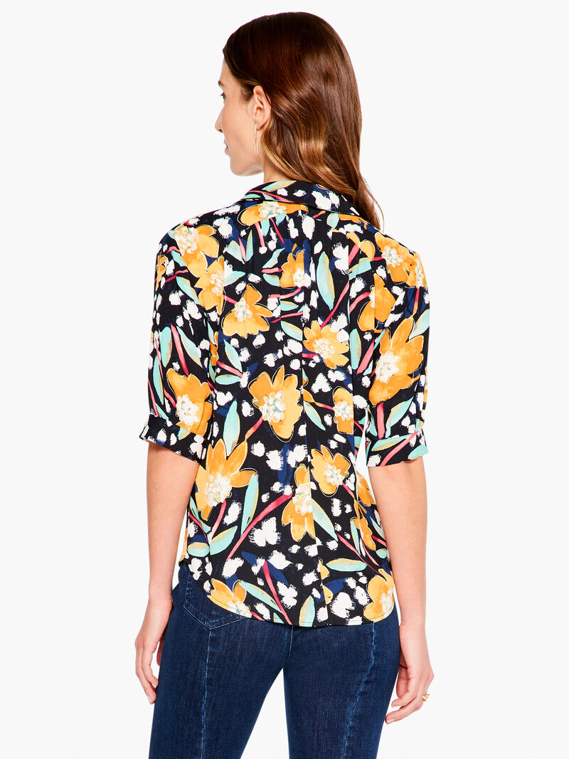 Woman Wears Flower Burst Shirt image number 2