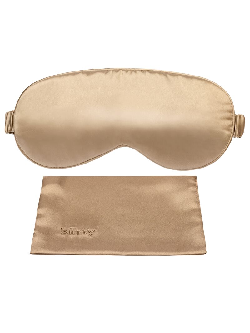 Woman Wears Blissy - Silk Sleep Mask image number 1
