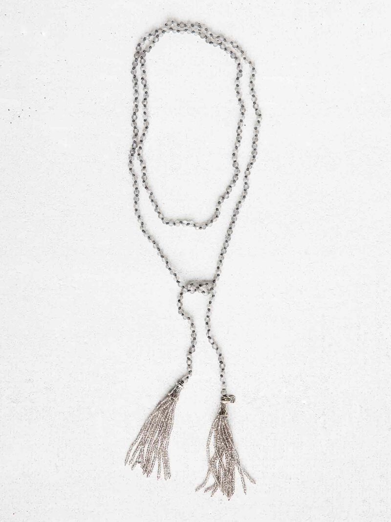 Woman Wears MARLYN SCHIFF TASSEL NECKLACE image number 0
