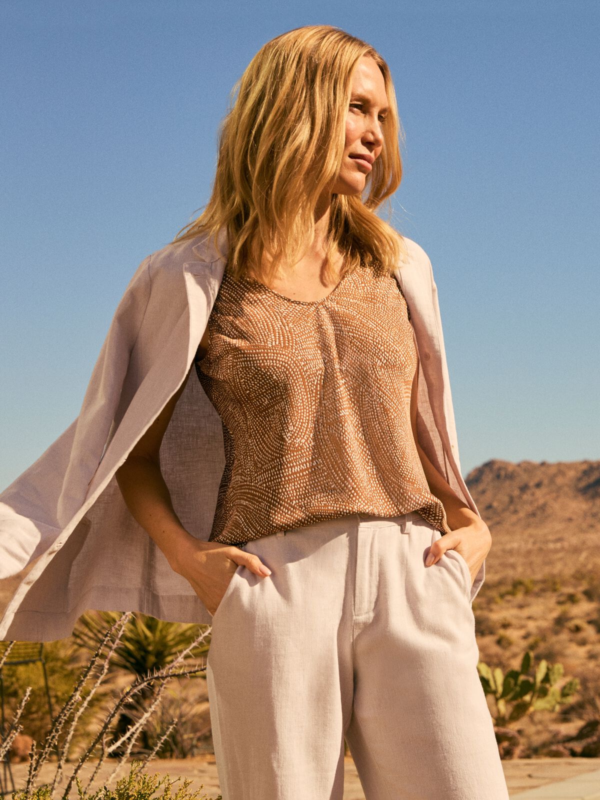 Linen Cotton Ava Blazer
