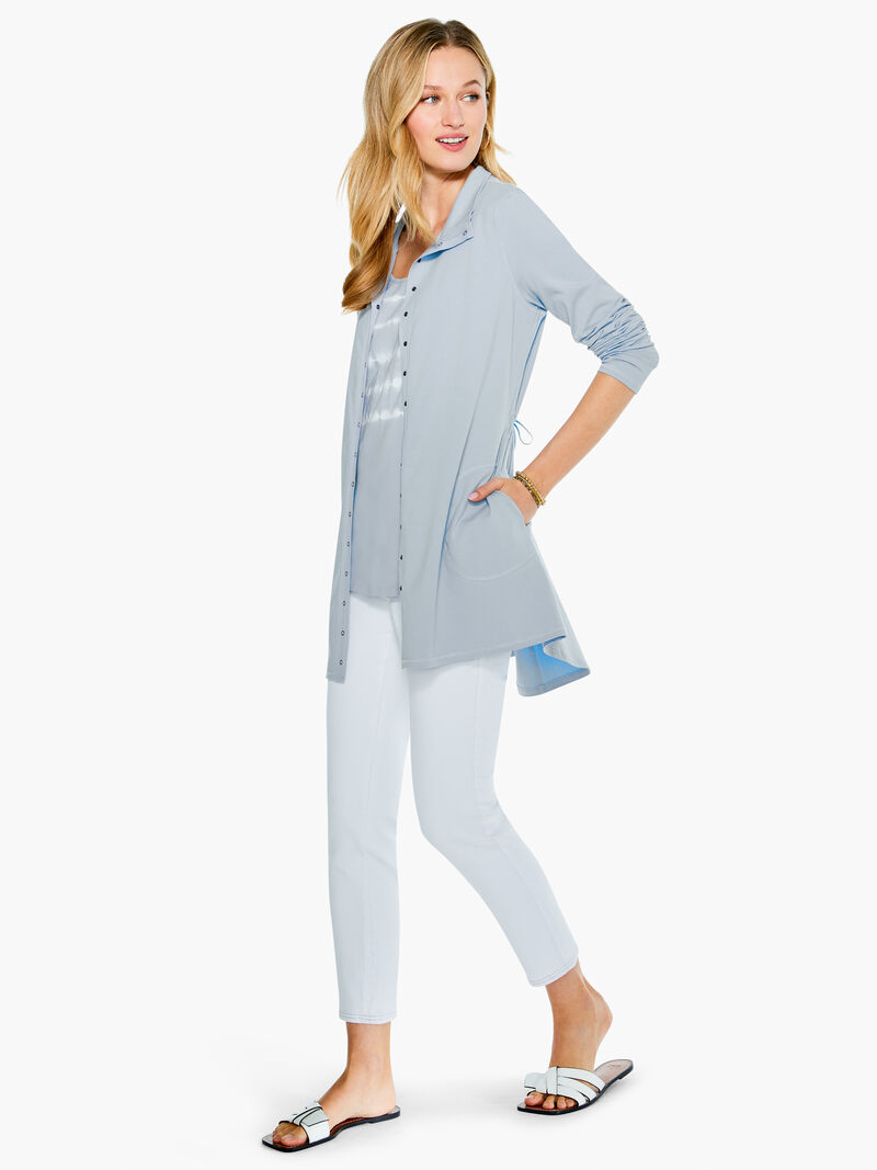 Woman Wears Perfect Knit Snap Jacket image number 3