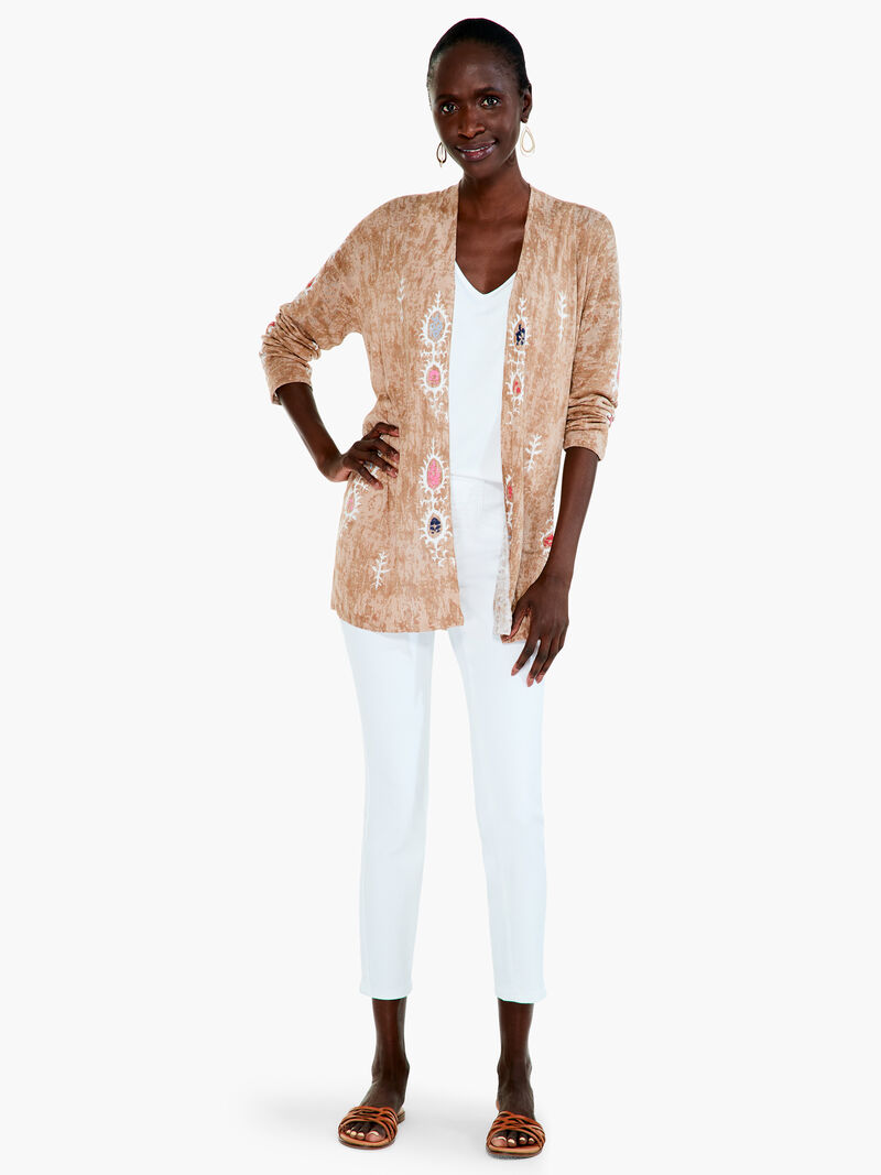 Woman Wears Summer Escape Cardigan image number 3