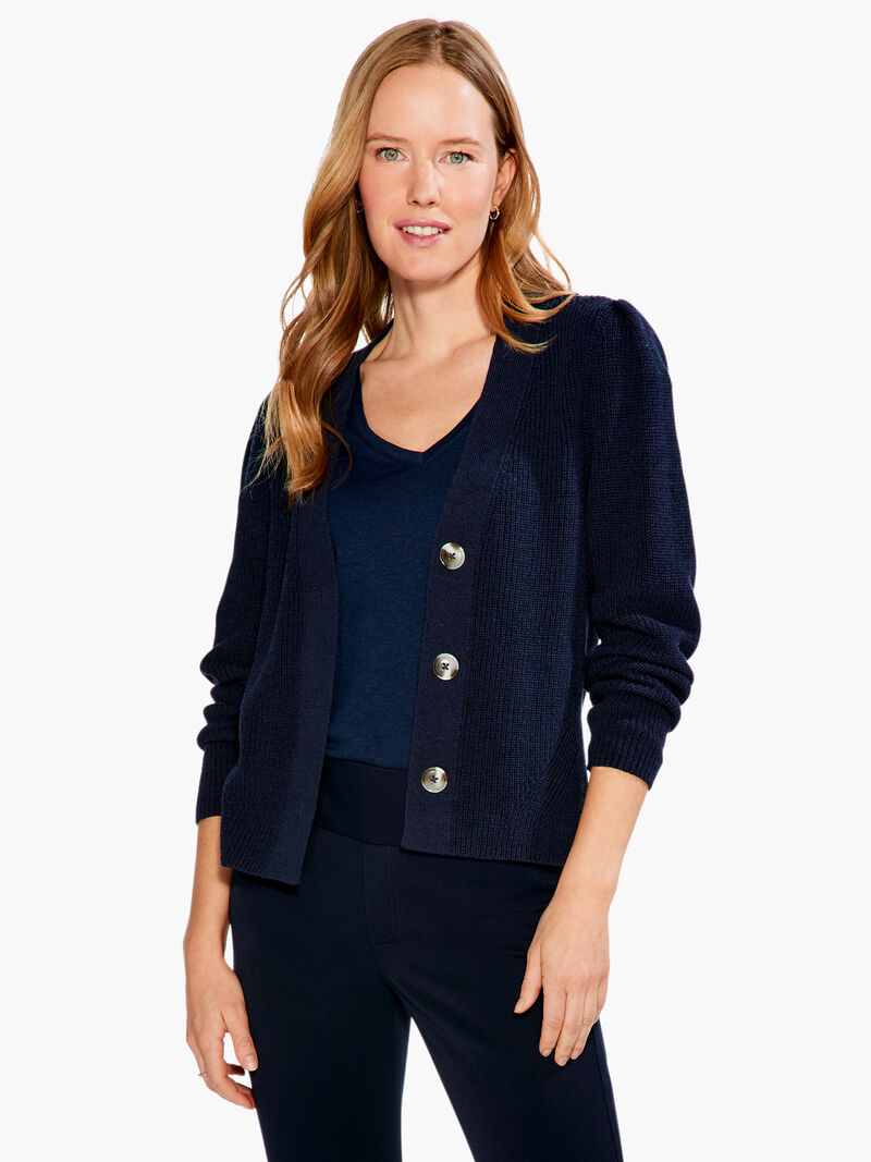 Woman Wears Shaker Knit Cardigan image number 0