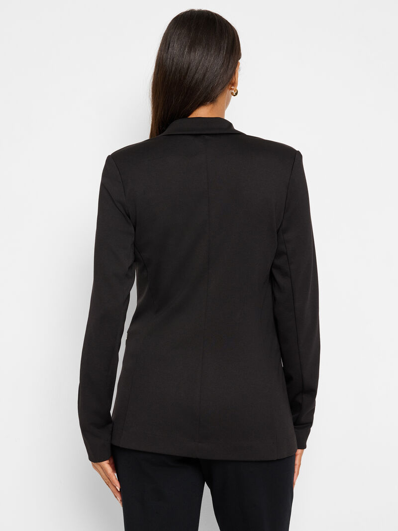 Woman Wears Ponte Zip Jacket image number 3