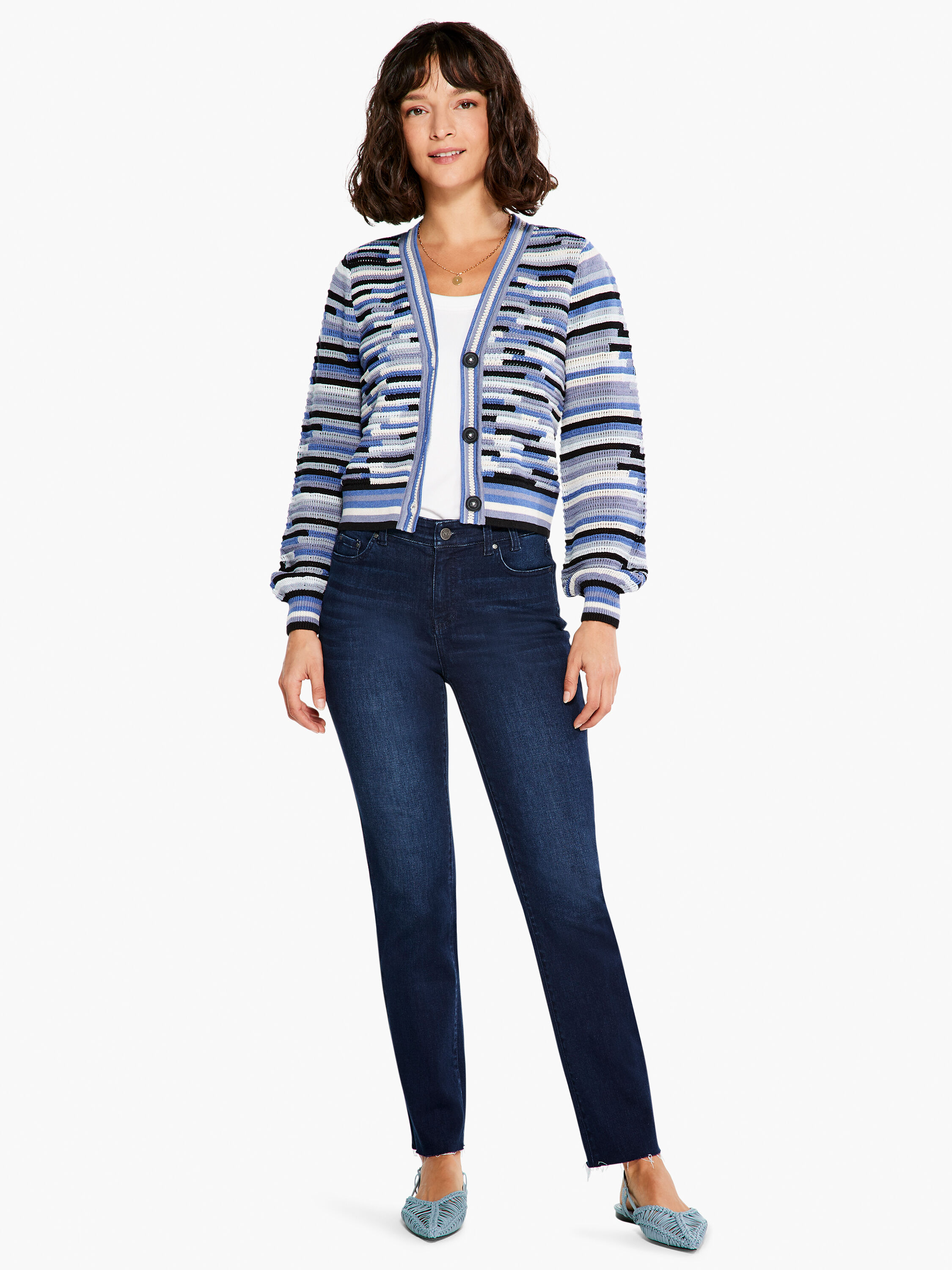 Nic and zoe hotsell crochet trim cardigan