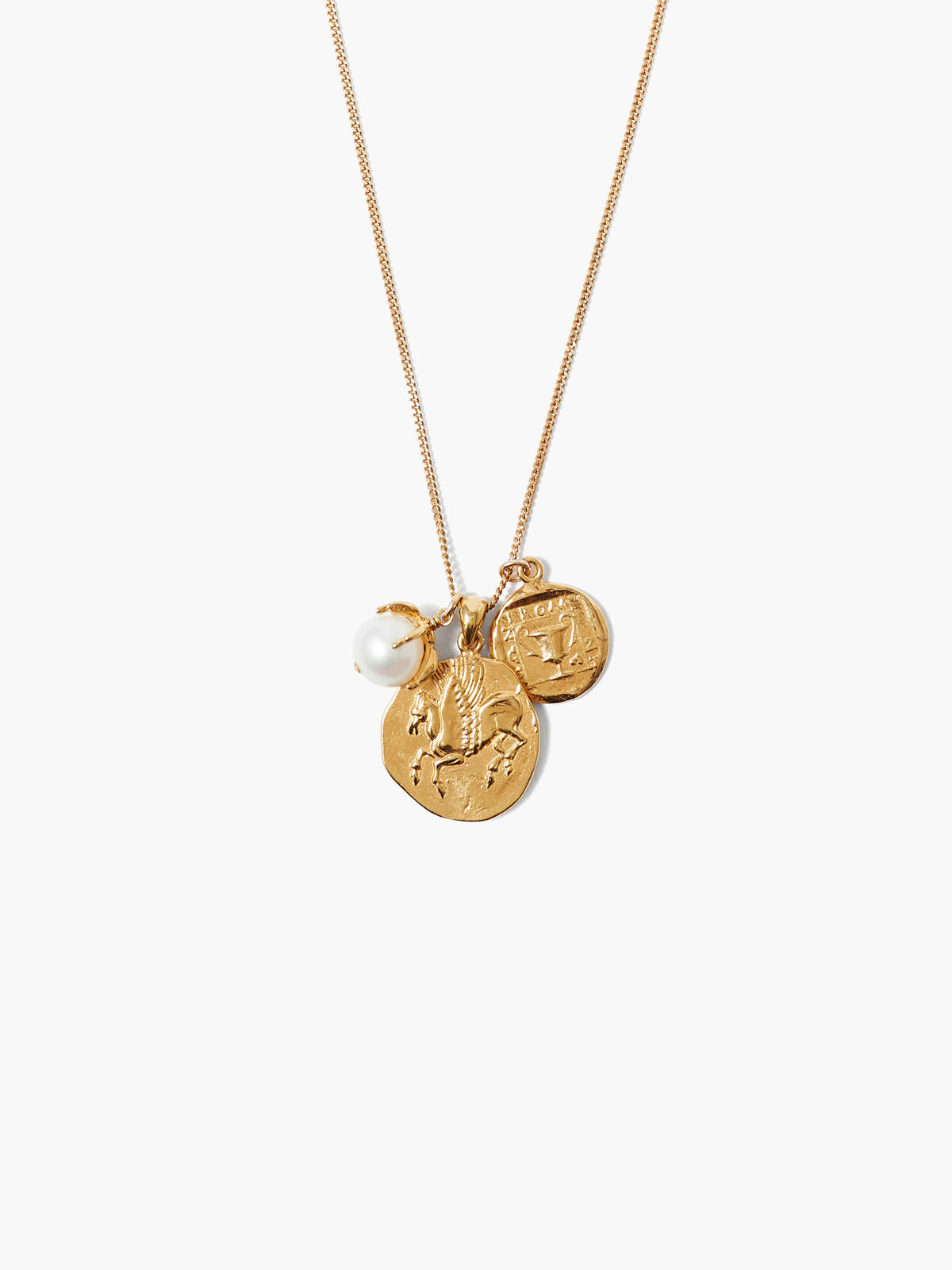 Chan Luu - Coin And Lark Pendant Necklace