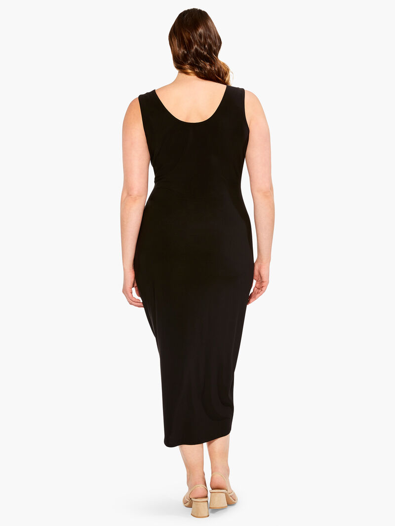 Woman Wears High Twist Ruched Dress image number 2