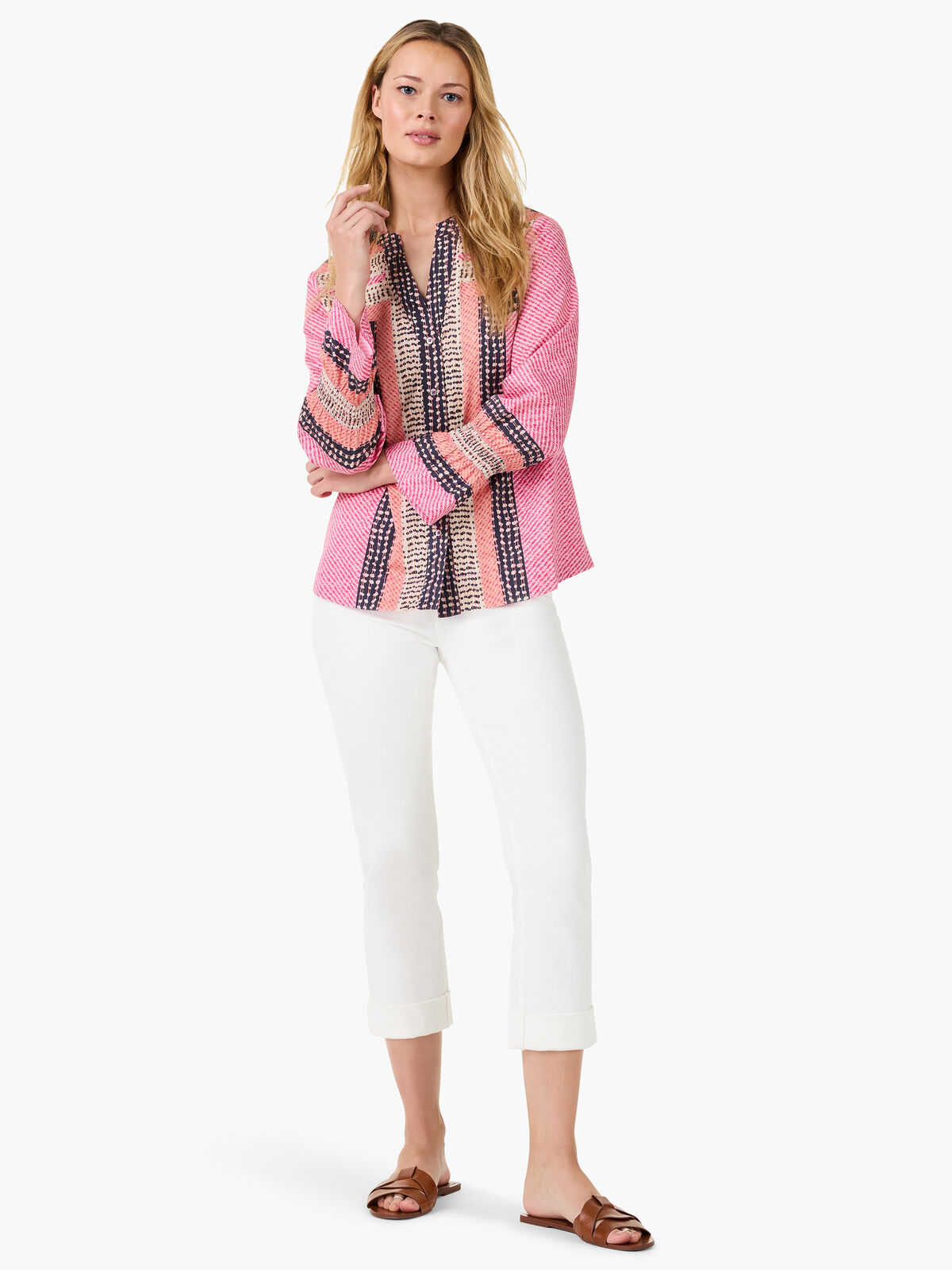 Spotty Stripes Top
